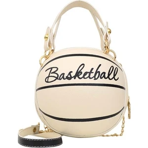 Basketbol Şekli Zincir Tasarım Askılı Çanta Kadın Moda Omuz Çantası (Yurt Dışından)