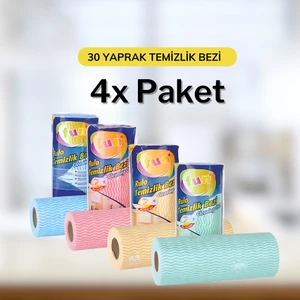 Hassas Temizlik Bezi Mavi Renk 30 Yaprak x 4 Paket