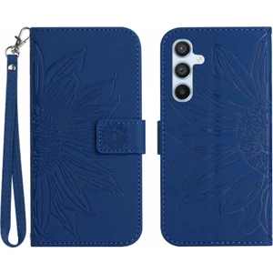 SZY Market Samsung Galaxy A35 5g Flip Cüzdan Telefon Kılıfı Için Kabartmalı Ayçiçeği (Yurt Dışından)