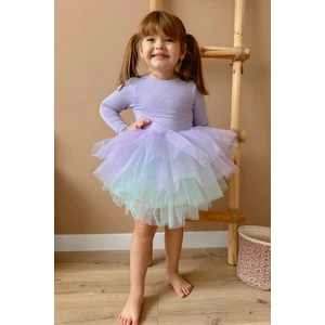 Le Mabelle Lila  Tütü Etekli Kız Çocuk Balerin Elbise - Miranda