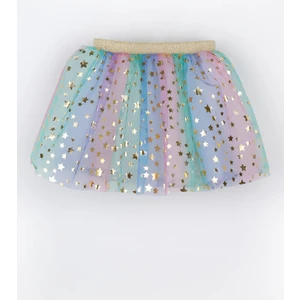 Le Mabelle Çok Renkli  Yıldız Baskılı Kız Çocuk Tül Etek - Pauline
