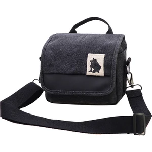 Aynasız Kamera Çantası Tuval Küçük Fotoğraf Omuz Çantası (Yurt Dışından)