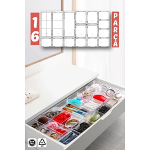 Nandy Home 16 Parça Çekmece Içi, Çok Amaçlı Düzenleyici Organizer Seti