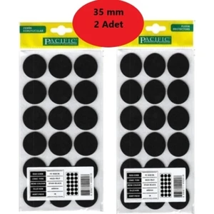 Zemin Koruyucu  35 mm Siyah  Keçe, Ses ve Çizik Önleyici Siyah Mobilya Keçesi 2 Adet