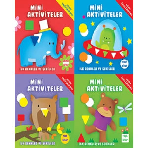 Parıltı Mini Aktiviteler Seti (Ilk Renkler ve Şekiller) 4 Kitap