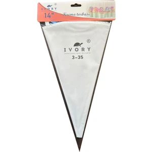 Yıkanabilir Tekrar Kullanılabilir Beyaz Krema Sıkma Torbası - 35 Cm. - 1 Adet