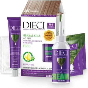 Amonyaksız Kit Saç Boyası 7.03 Orta Dore Sarı