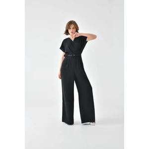 FTZ Women Kadın Kemerli Tulum  Siyah 30724