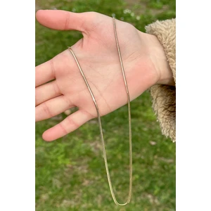 ÇGK KUYUMCULUK 14 Ayar 2 mm Balık Sırtı Altın Kolye 14CGKKLY008