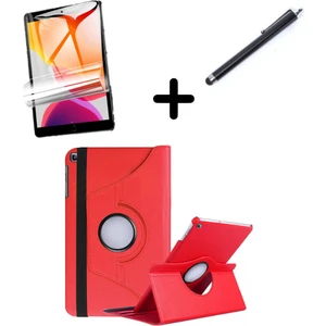 Samsung Galaxy Tab S6 Lite 2024 P620 P610 Kılıf Dönen Tablet Kilifi Ekran Koruyucu+Kalem 13-15-17
