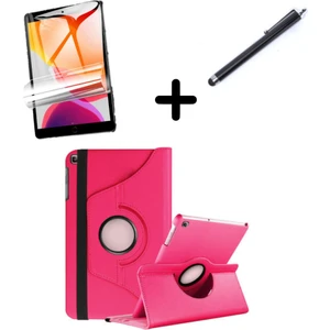 Samsung Galaxy Tab S6 Lite 2024 P620 P610 Kılıf Dönen Tablet Kilifi Ekran Koruyucu+Kalem 13-15-17