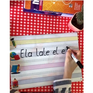 Çizgili Güzel Yazı Tahtası 70 x 100 cm