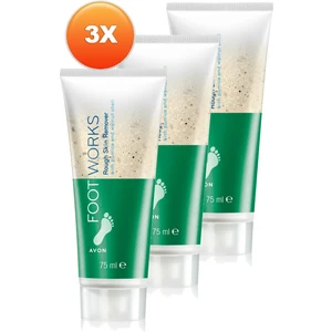 Foot Works Rough Sertleşmiş Cildi Arındırıcı Ayak Peeling 75 Ml. Üçlü Set