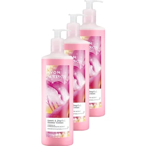 Senses Sweat & Joyful Frezya ve Nar Kokulu Krem Duş Jeli 720 Ml. Üçlü Set