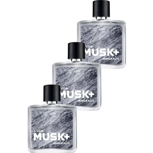 Musk+ Mineralis Erkek Parfüm Edt 75 Ml. Üçlü Set