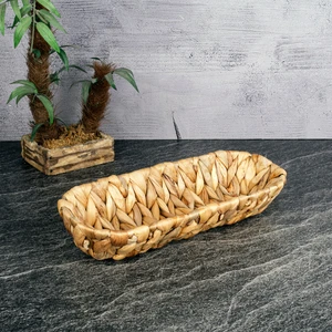 Hasır Oval Ekmek Sepeti - 28x6x5 cm