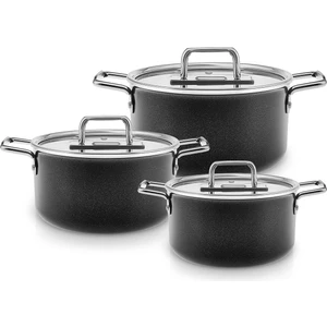 Swiss Crystal Mastermaid 6 Parça Midi Tencere Seti Shiny Black