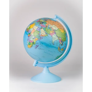 Siyasi Küre 26 Cm Mavi Renkli Dünya Haritası ile Eğlenceli Öğrenme Aracı