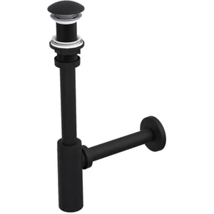 İz Yapı Moon Ayarlanabilen Lavabo Sifonu Siyah Taşmasız 300 mm Başlıklı Abs