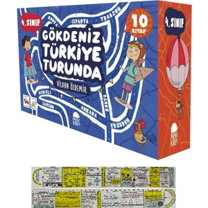 Gökdeniz Türkiye Turunda 10 Kitap 4. Sınıf Okuma Seti - Matematik Öğreten Ayraç