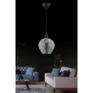Küre Cam Tekli Sarkıt 20 cm Çatlatma Cam Şeffaf  KURE123A6ŞF