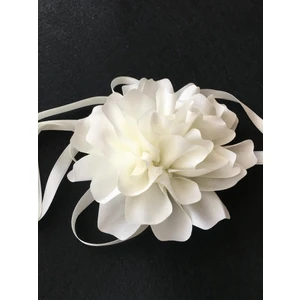 Karan Tuhafiye Kolye / Kumaş Çiçek Kolye ( 13 cm ) ( Bk4 )