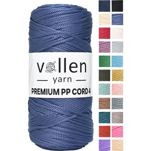 Vollen Yarn Premium Polyester Makrome Ipi  2mm ,makrome Ip,makrame,supla,çanta IPI,LACIVERT,200GR,230M