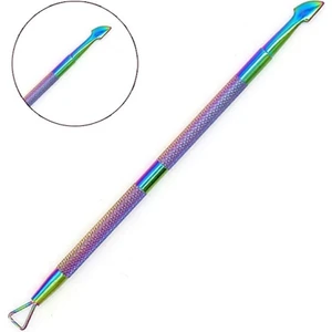 Rainbow Tırnak Itici Çelik Kronk Çift Taraflı Manikür Çubuğu XLK102