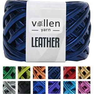 Vollen Yarn Premium Deri Ip Metalik Ip Çanta Ipi,parlak Penye İP.120 Gram
