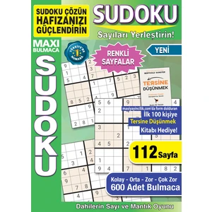 Bulmaca Sudoku 1. Sayı - 2024