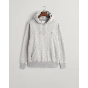 Erkek Gri Regular Fit Kapüşonlu Logolu Sweatshirt 2007073.93