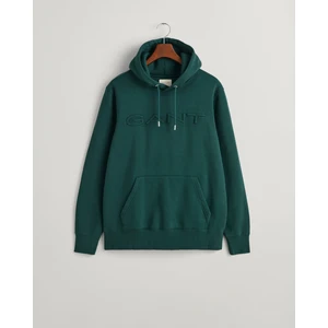 Erkek Yeşil Regular Fit Kapüşonlu Logolu Sweatshirt 2007073.374