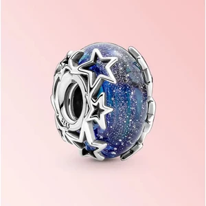 Charmy Accessory Galaksi Mavisi ve Yıldız Murano Charm