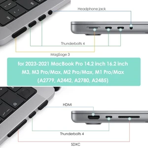 2023-2021 MacBook Pro 14.2 Inch 16.2 Inch M3 M2 M1 Pro/max, Giriş Kapatıcı Toz Önleyici Renkli Kapak