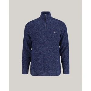 Erkek Lacivert Relaxed Fit Yarım Fermuarlı Kazak 8030177.433