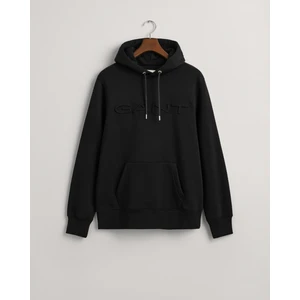 Erkek Siyah Regular Fit Kapüşonlu Logolu Sweatshirt 2007073.5