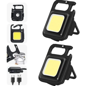 Ahlat Store Ledli Mini Taşınabilir USB Şarj Edilebilir 3 Fonksiyonlu Mıknatıslı Parlak LED Işık