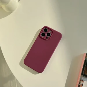 iPhone 15 Pro Max Uyumlu Kamera Korumalı Soft Dokulu Renkli Yumuşak Silikon Kılıf