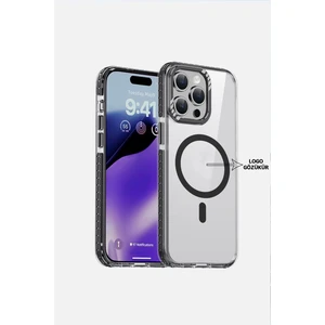 iPhone 15 Pro Max Uyumlu Kılıf Magsafe Şarj Özellikli Kapak Antishock Yüksek Koruma Sararmaz Tpu