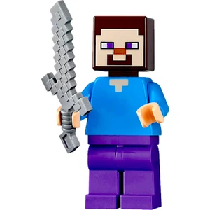 Minecraft - Steve ve Kılıcı Orijinal Minifigür