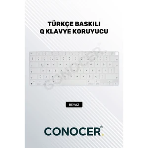 Macbook Air 2020 13 Inc M1 A2337 / A2179 Uyumlu Türkçe Q Klavye Slim Klavye Koruyucu Kılıf