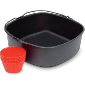 Philips Airfryer Için Yapışmaz Fırın Tavası, Silikon Fırın Eldiveni 7 Inç (Yurt Dışından)