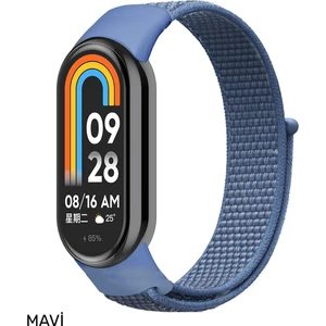 Xiaomi Mi Band 8 Uyumlu Yüksek Kalite Hasır Dokuma Kordon Kayış