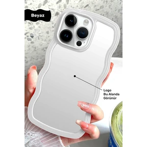 iPhone 15 Pro Max Uyumlu Dalgalı Çerçeveli Darbeye Dayanıklı Silikon Telefon Kılıfı