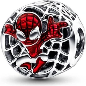 Kırmızı Marvel Spiderman Yuvarlak Charm