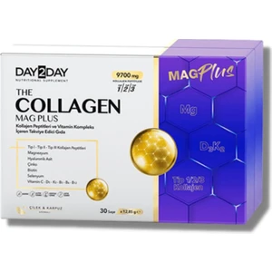 The Collagen Mag Plus Çilek ve Karpuz Aromalı Takviye Edici Gıda 9700MG 30 Şase