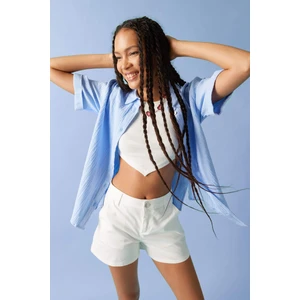 Oversize Fit Kısa Kollu Gömlek X7356AZ23SM