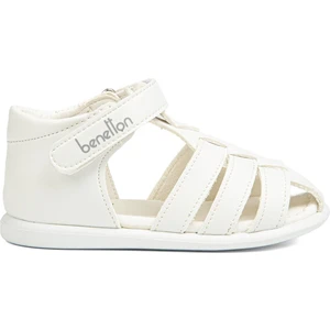 Benetton® |BN-1251-  Beyaz - Çocuk Sandalet