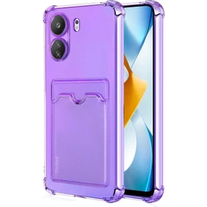 Xiaomi Redmi 13C Card Slot Shock Kılıf Lila