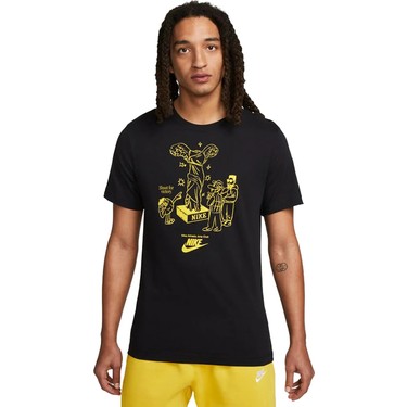 Nike sportswear t shirt black best sale